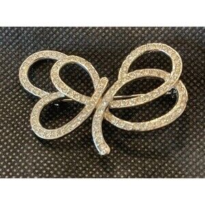 Silver Butterfly Brooch